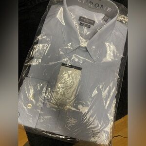 Black and white strips button down shirt new with tags